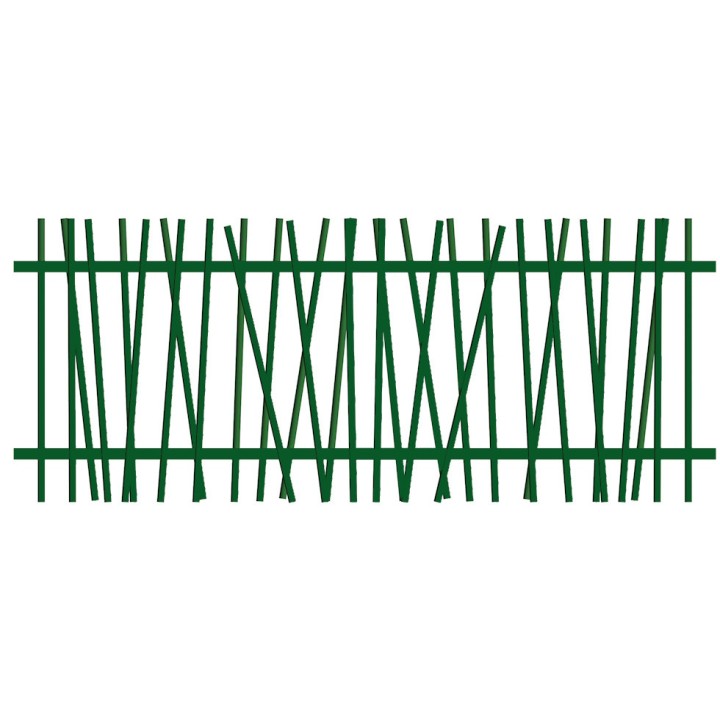Panneau Barreaudage MOREDA Exotic Plus Vert 6005 - Longueur 2,48 m