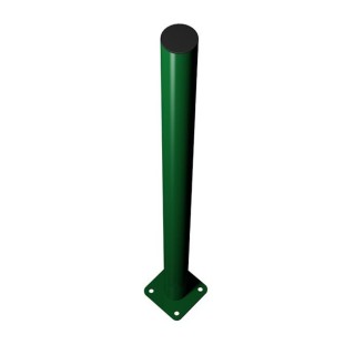 Poteau Sur Platine pour Panneau Barreaudage MOREDA Exotic PlusVert 6005