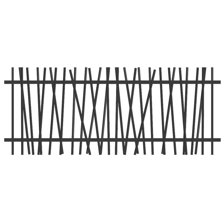 Panneau Barreaudage MOREDA Exotic Plus Gris 7016 - Longueur 2,48 m