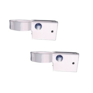 Sachet 2 Fixations Poteau pour Panneau Barreaudage MOREDA Exotic Plus Blanc 9010