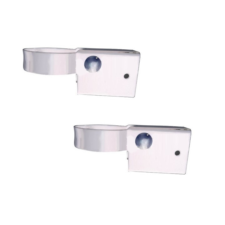 Sachet 2 Fixations Poteau pour Panneau Barreaudage MOREDA Exotic Plus Blanc 9010