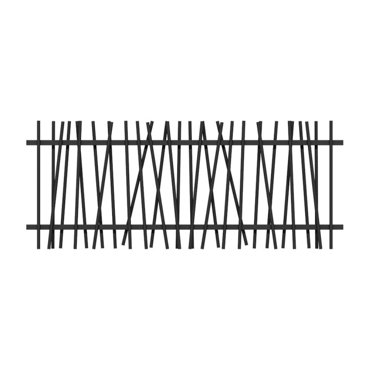 Panneau Barreaudage MOREDA Exotic Plus Noir 9005 - Longueur 2,48 m