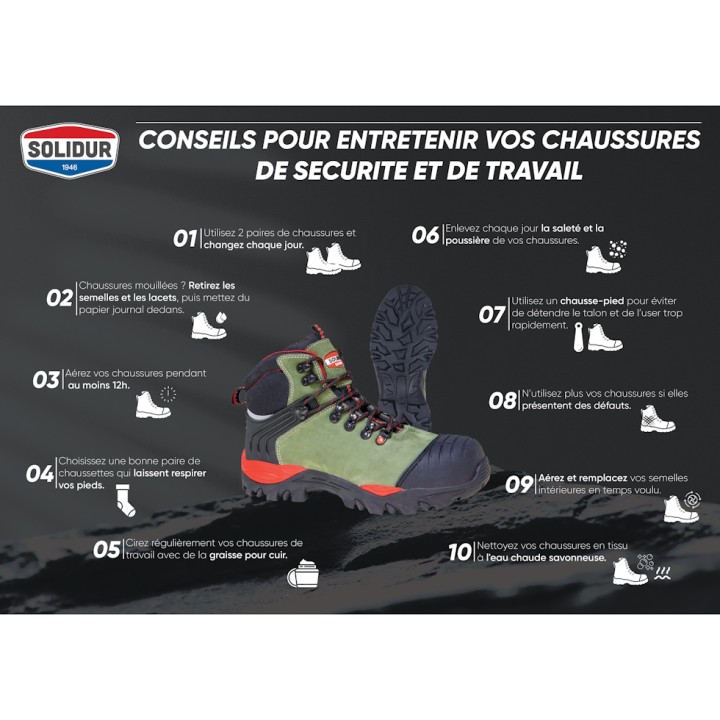 Bottes All Worker S4 rouge, S4 SRC CI, ARS4RE