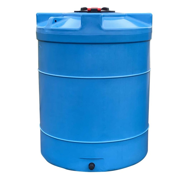 Cuve de stockage d’eau aérienne 2000 L, en PEHD bleu