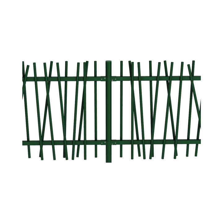 Panneau barreaudage MOREDA Exotic Plus vert 6005 - Longueur 2,48 m