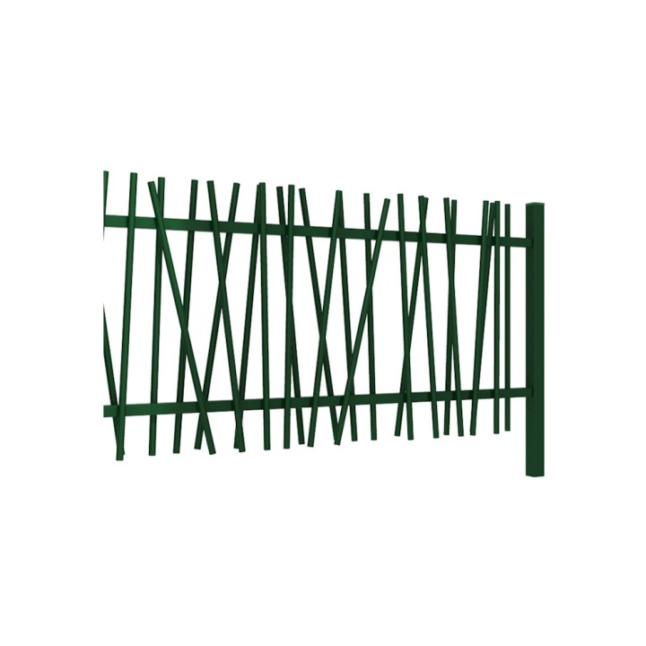 Panneau barreaudage MOREDA Exotic Plus vert 6005 - Longueur 2,48 m