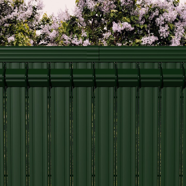 Kit d'Occultation latte PVC Vert pour panneau MOREDA - Longueur 2,5 m