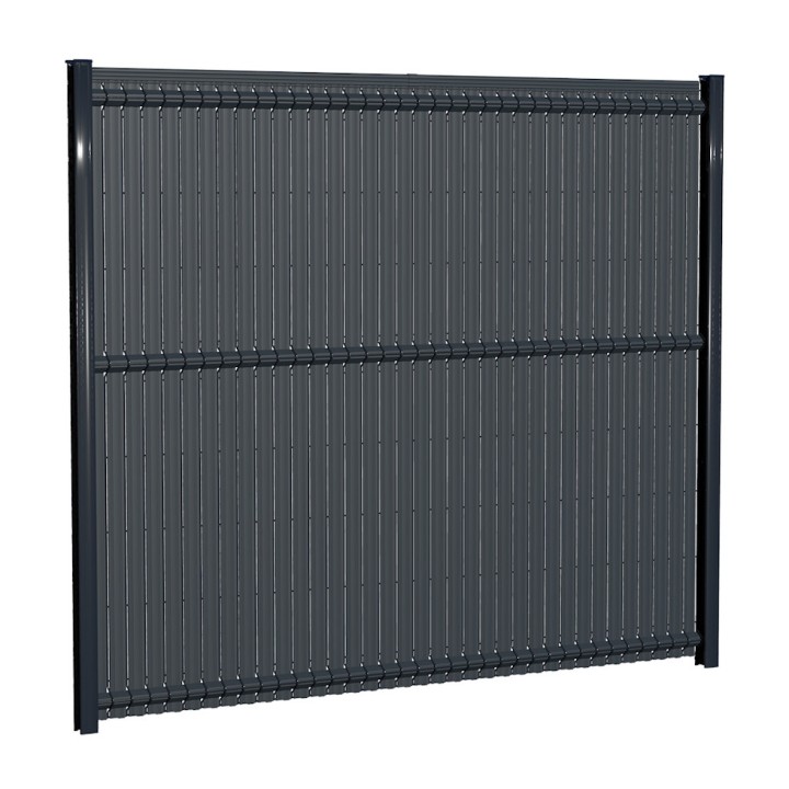 Kit d'Occultation latte PVC Gris Anthracite pour panneau MOREDA - Longueur 2,5 m