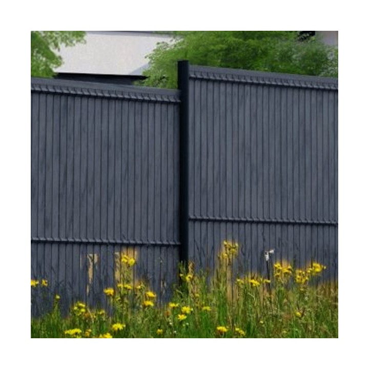 Kit d'Occultation latte PVC Gris Anthracite pour panneau MOREDA - Longueur 2 m