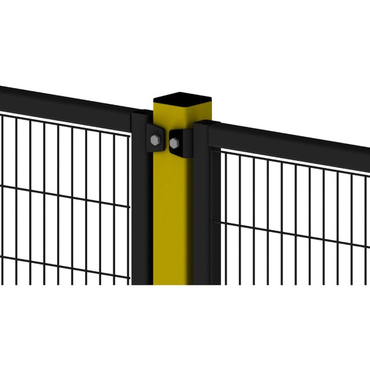 Clôture en panneau grillagé de protection machine - Usine Moreda Safety Heavy - Noir et jaune