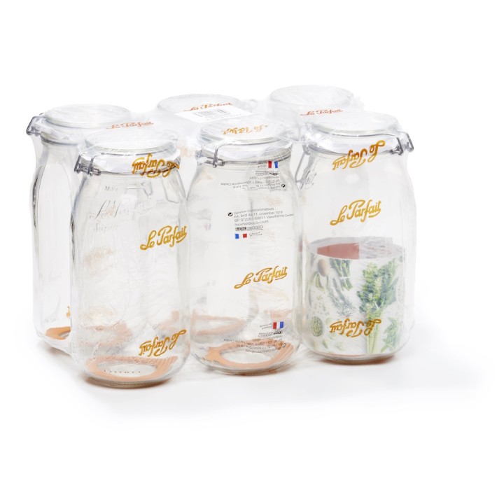 Bocaux "Super" 2 L - Ø 85 mm Le Parfait, lot de 6 ou palette complète