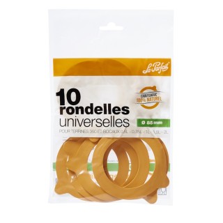Rondelles / joints bocaux et terrines "Super" Ø 85 mm Le Parfait, sachet de 10 ou de 30