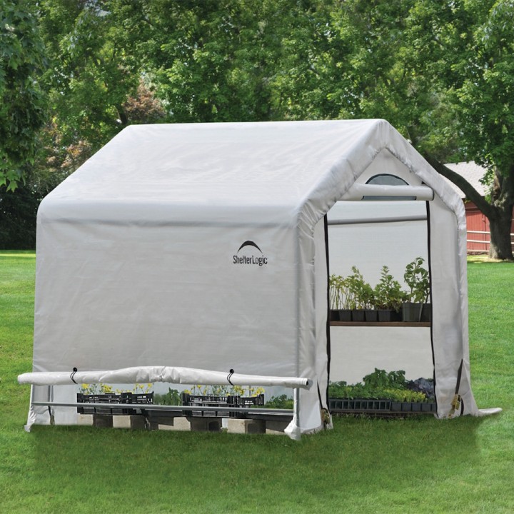 Serre de jardin souple ShelterLogic - Blanc - 180 x 180 x 180 cm