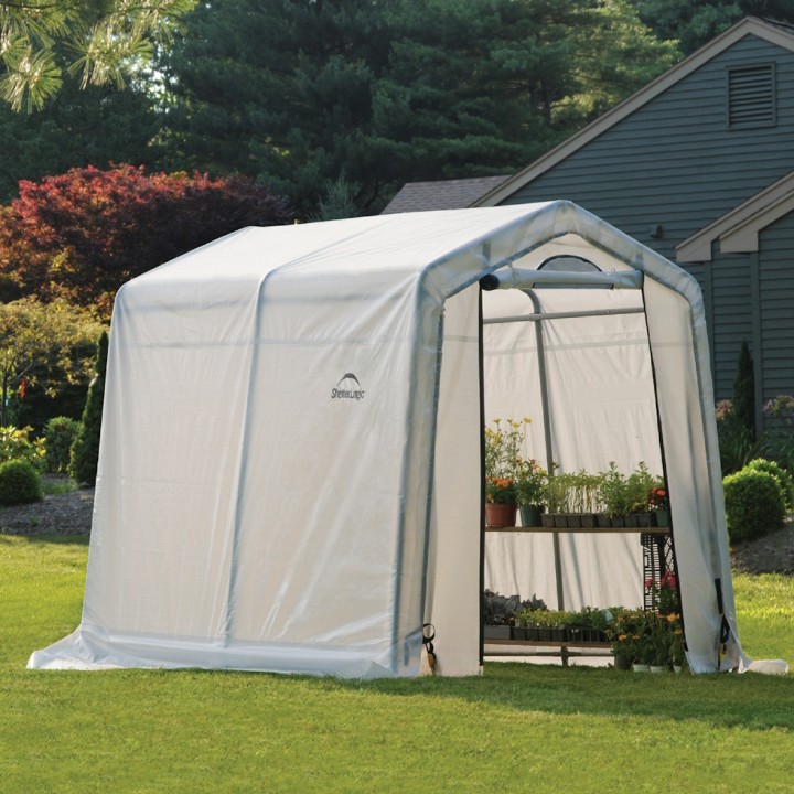 Serre de jardin souple ShelterLogic - Blanc - 240 x 180 x 200 cm