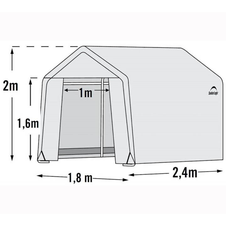 Serre de jardin souple ShelterLogic - Blanc - 240 x 180 x 200 cm