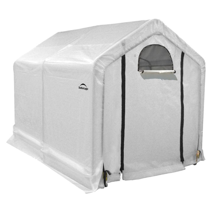 Serre de jardin souple ShelterLogic - Avec étagère - Blanc - 240 x 180 x 200 cm