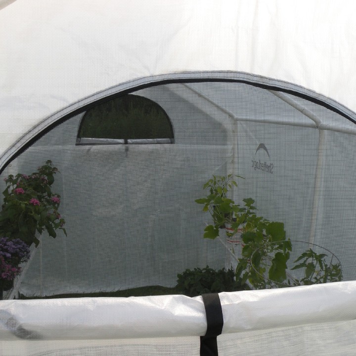 Serre de jardin souple ShelterLogic - Avec étagère - Blanc - 240 x 180 x 200 cm