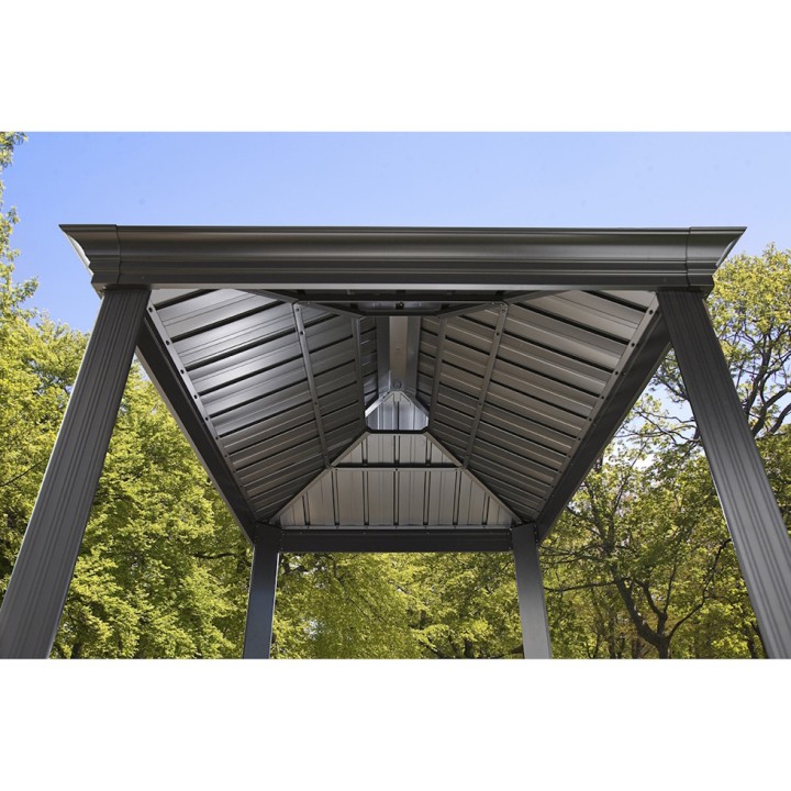 Tonnelle barbecue Messina 68 Sojag, aluminium - Anthracite - 292 x 179 x 262 cm