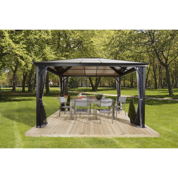 Tonnelle Verona 10x14 Sojag, aluminium - Anthracite -298 x 423 x 261 cm