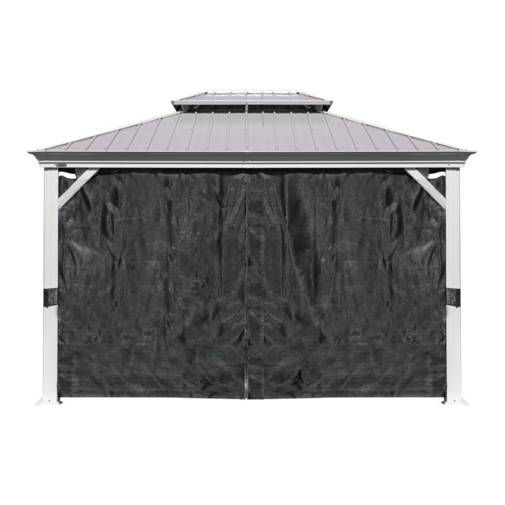 Tonnelle Messina Sojag, moustiquaires - Champagne - 298 x 363 x 291 cm