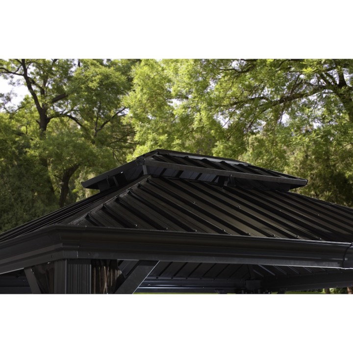Tonnelle Messina Sojag, moustiquaires - Anthracite - 485 x 365 x 291 cm