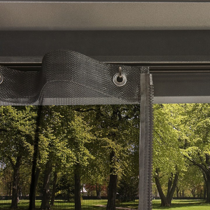 Tonnelle Messina Sojag, moustiquaires - Anthracite - 485 x 365 x 291 cm