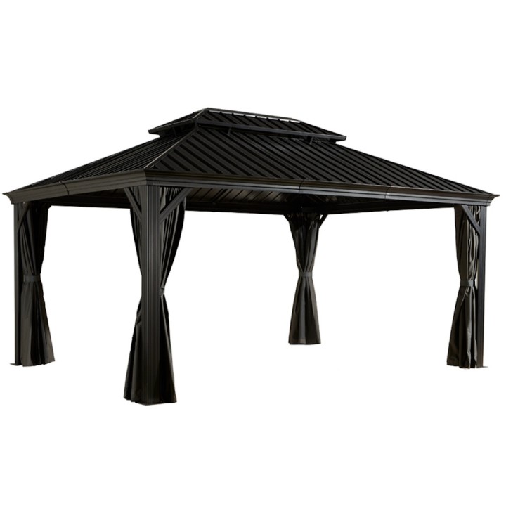 Tonnelle Messina Sojag, moustiquaires - Anthracite - 485 x 365 x 291 cm