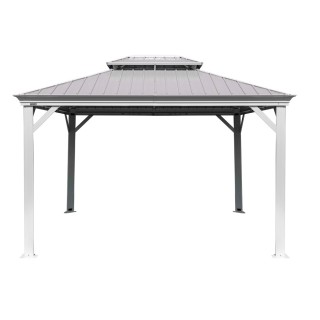 Tonnelle Messina Sojag, moustiquaires - Champagne - 485 x 365 x 291 cm