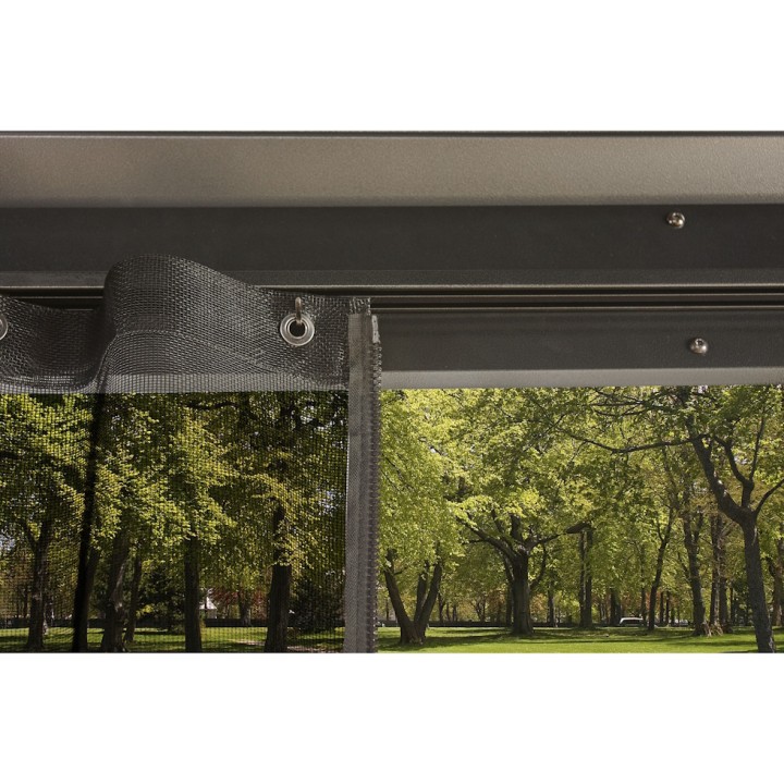 Tonnelle Messina Sojag, moustiquaires - Anthracite - 598 x 363 x 307 cm