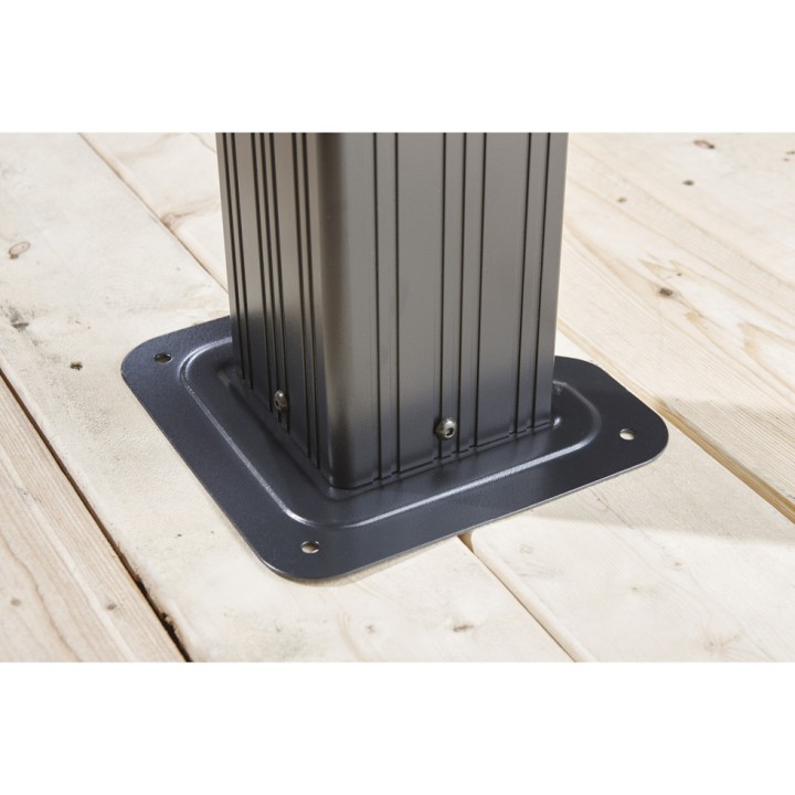Tonnelle Messina Sojag, moustiquaires - Anthracite - 598 x 363 x 307 cm
