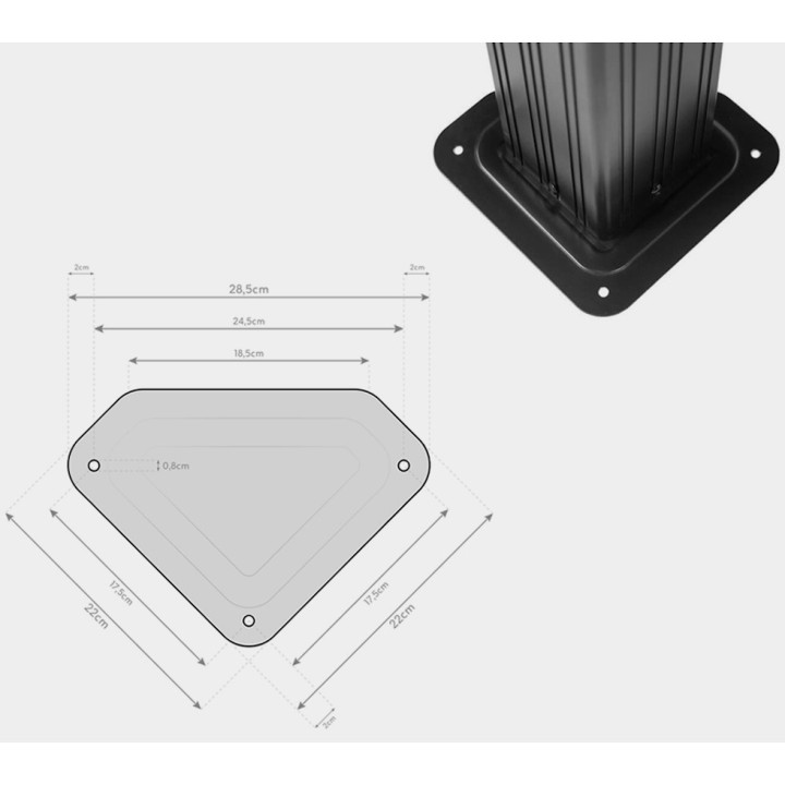 Tonnelle Messina Sojag, moustiquaires - Anthracite - 598 x 363 x 307 cm