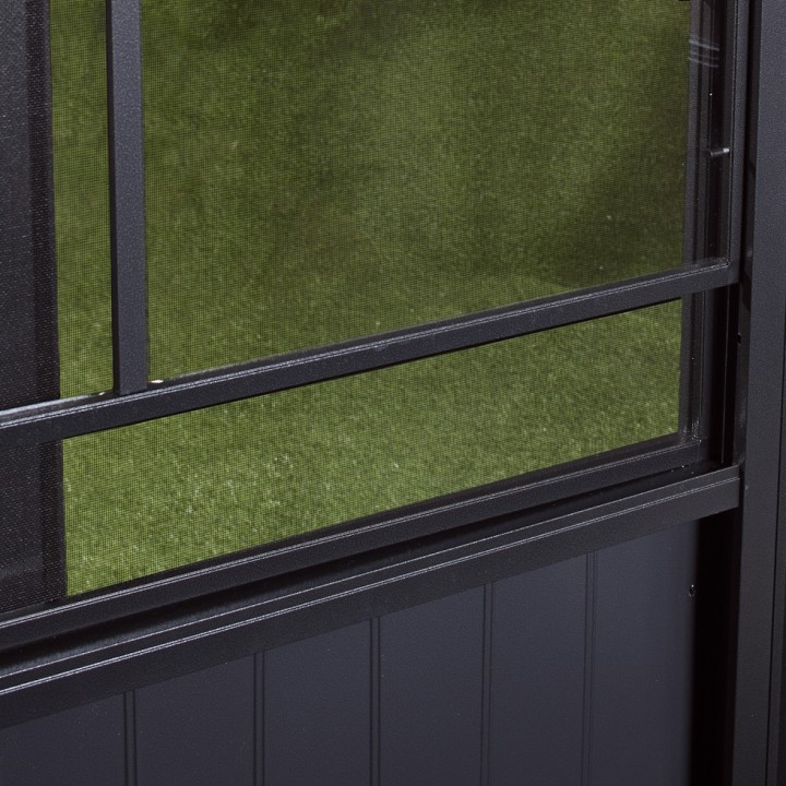 Tonnelle jardin d'hiver Charleston Sojag, Anthracite - 384 x 384 x 281 cm
