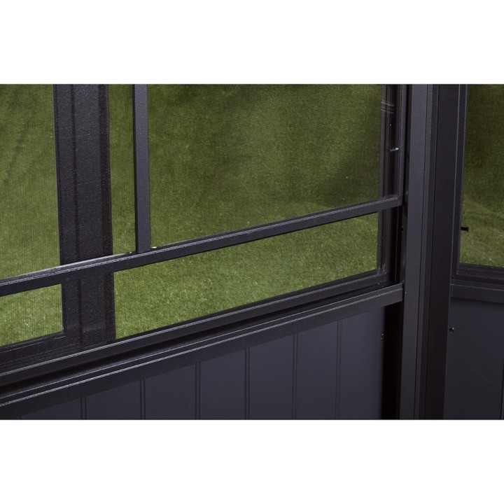 Tonnelle jardin d'hiver Charleston Sojag, Anthracite - 384 x 594 x 281 cm