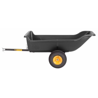 Brouette remorque HD1500 Polar en plastique - 623 litres, noir, 249 x 137 x 79 cm