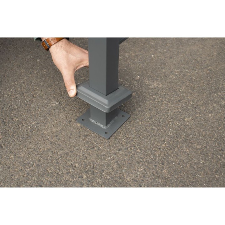 Habillage métallique pour poubelle Planum Westmann, 240 litres - Anthracite