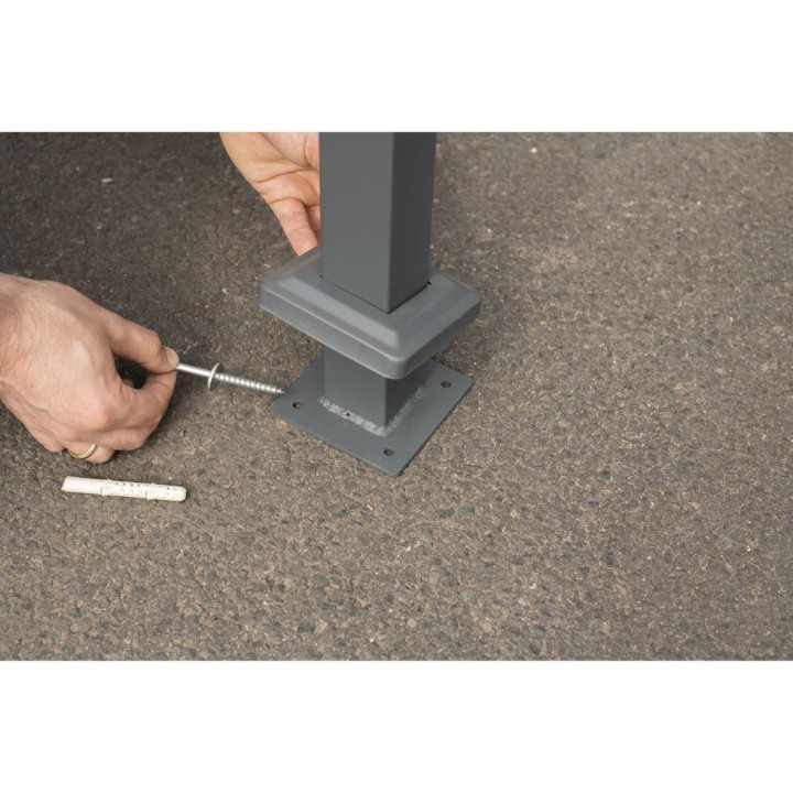 Habillage métallique pour poubelle Planum Westmann, 240 litres - Anthracite
