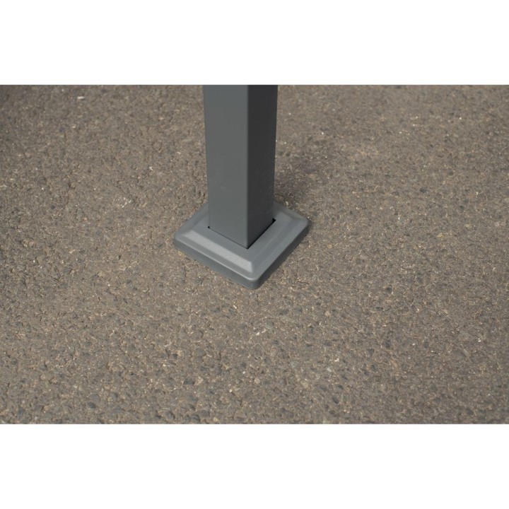 Habillage métallique pour poubelle Planum Westmann, 240 litres - Gris / aspect bois