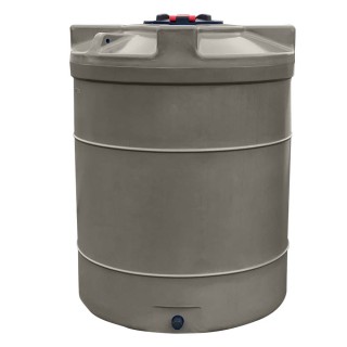 Cuve de stockage d’eau aérienne 3000 L, en PEHD taupe