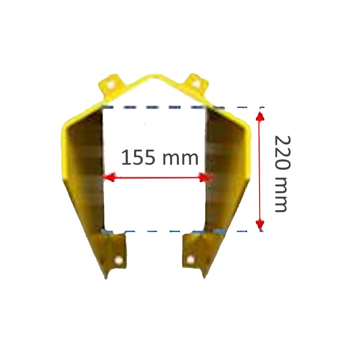 Sabot protection pied Viso, échelle 320 x 180 x 400 mm