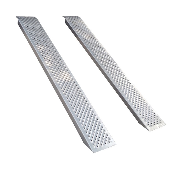 Rampe aluminium Viso, charge max 500 Kg/rampe - Jeu 2 rampes 200 x 26 cm