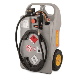 Caddy Ravitailleur CEMO gasoil 60, CENTRI SP30, batterie Lithium CAS 18 V 2 Ah, chargeur