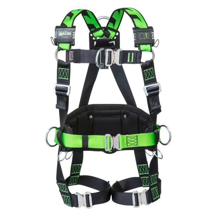 Harnais H-Design BodyFit 2 points avec 2 D métallique et boucles auto Honeywell Miller