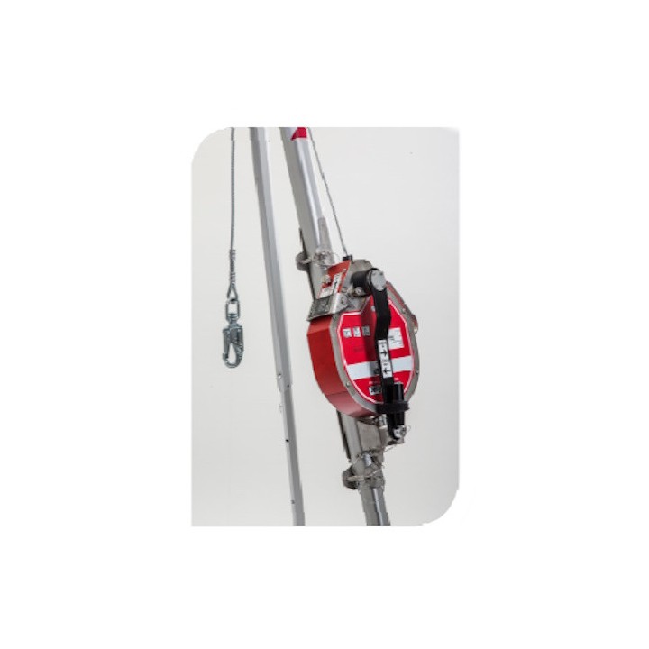 Kit trépied avec enrouleur MIGHTEVAC 15 m et adaptateur Honeywell