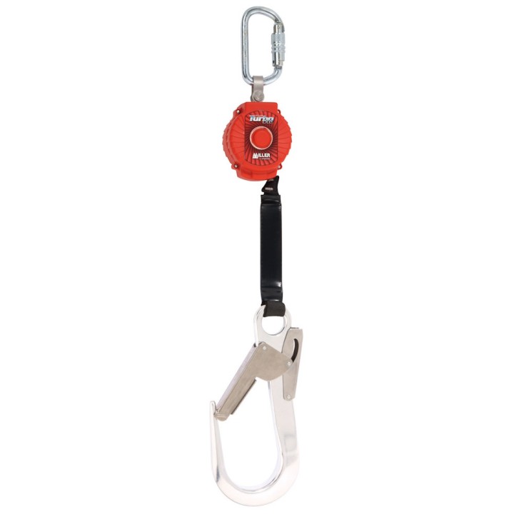 Turbolite avec 1 mousqueton acier ¼ tour + 1 grande ouverture Honeywell Miller