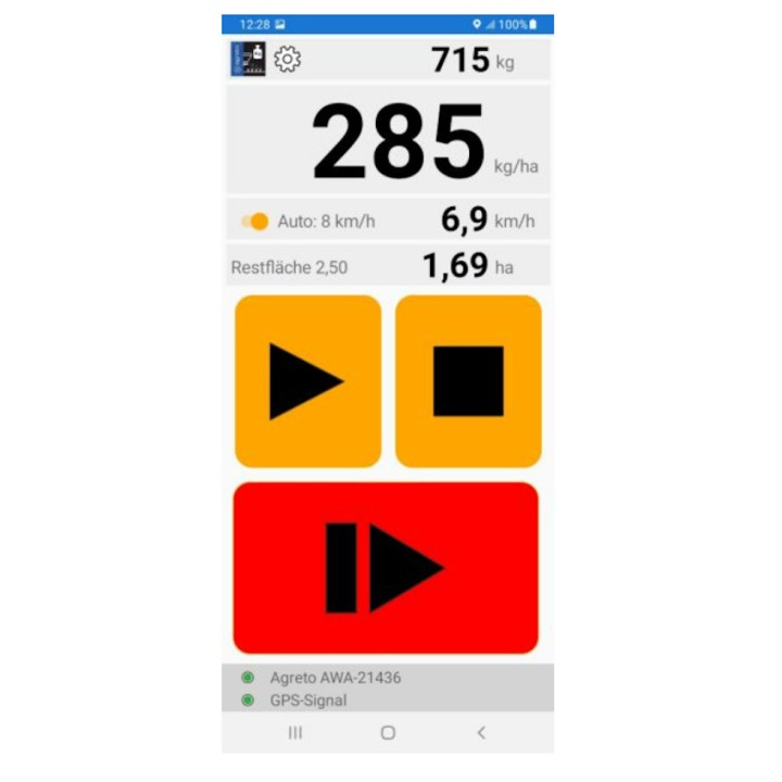 Balance mobile pour attelage trois points avec écran d'affichage, AGRETO