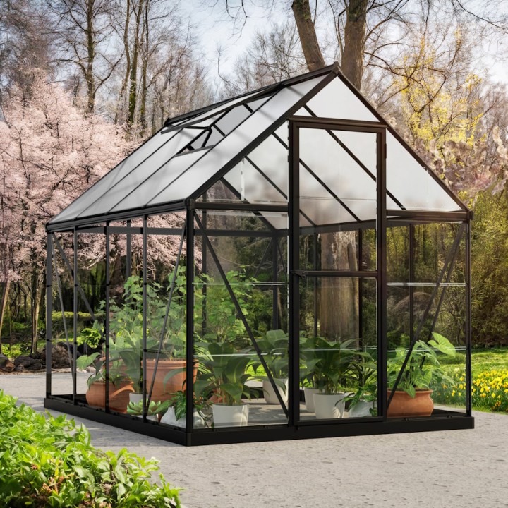 Serre de jardin Hybrid noire Canopia - 185 x 247 cm