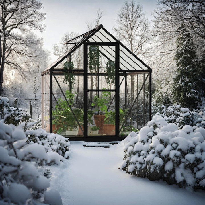Serre de jardin Hybrid noire Canopia - 185 x 247 cm