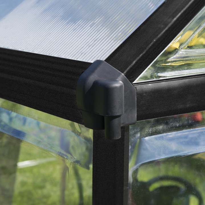 Serre de jardin Hybrid noire Canopia - 185 x 247 cm