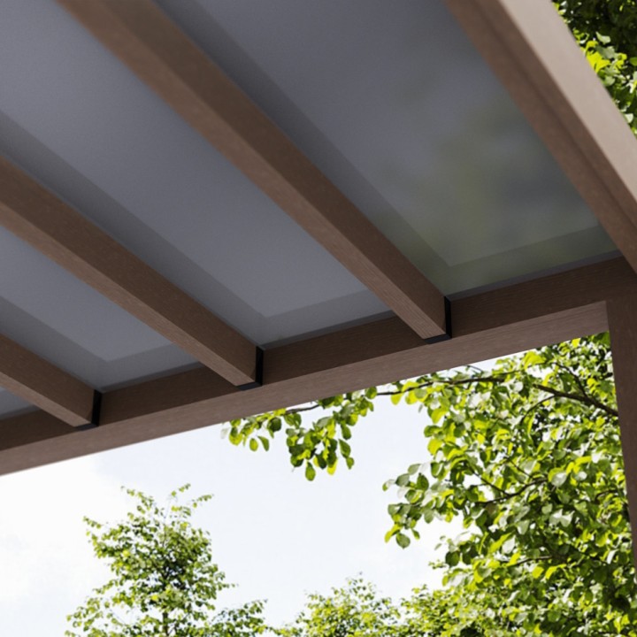 Pergola Helsinki Canopia - Structure taupe