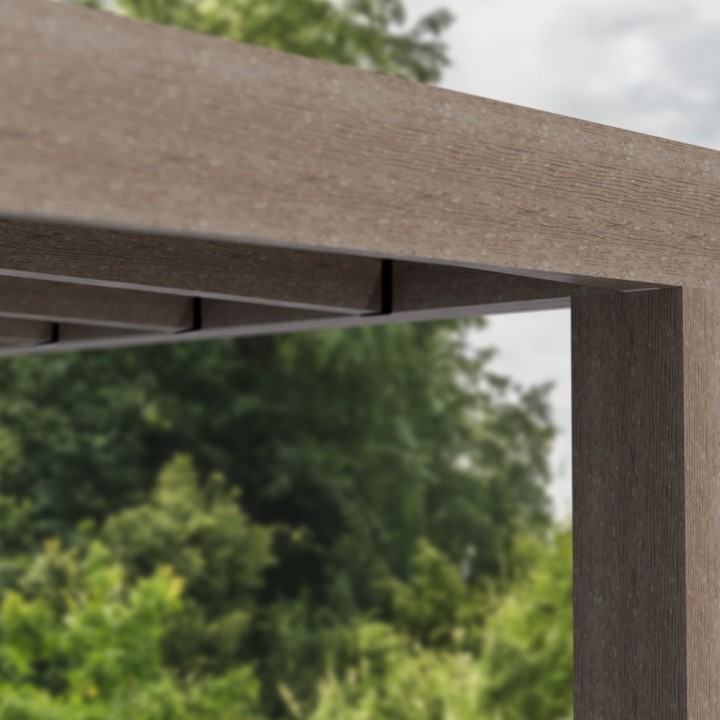 Pergola Helsinki Canopia - Structure taupe